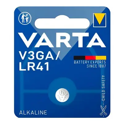 Micro pila de boton alkalina lr41 - v3ga, (blíster 1 und) ø7,9 x 3,6 mm