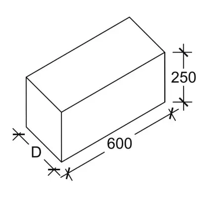 BLOQUE HORMIGON CELULAR TERMECO 30 MEDIDA 600x250x300mm BAUBLOCK
