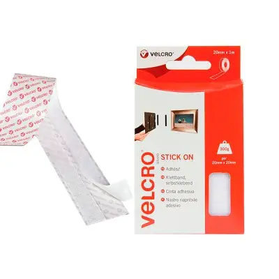 Cinta adhesiva uso general blanco 20 mm x 1 m