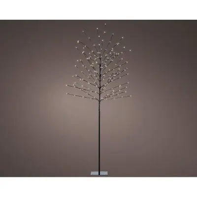 Árbol iluminado exterior 160 leds luz cálida ø70 cm x 1,80 m