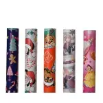 Papel de regalo disney con motivos navideños, colores surtidos