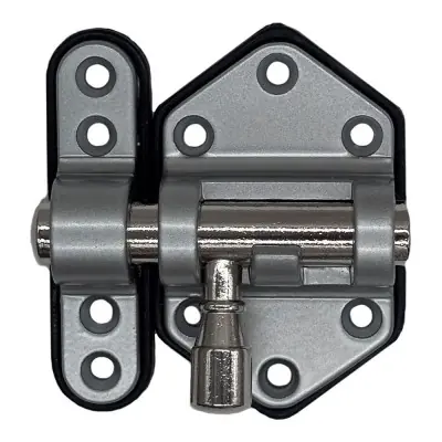 Pasador reforzado base plástica 30 mm cromo mate