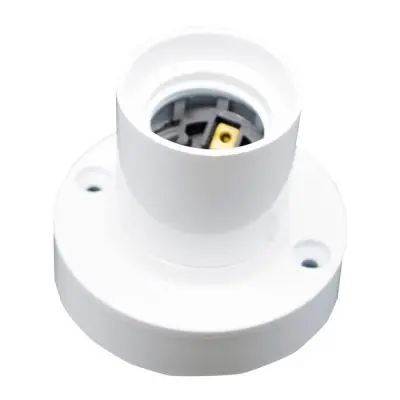 Portalámparas superficie e27 4a 250 v~ blanco ø67 x 57 mm