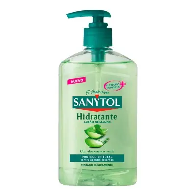 Jabón manos nutritivo con aloe vera y té verde 250 ml