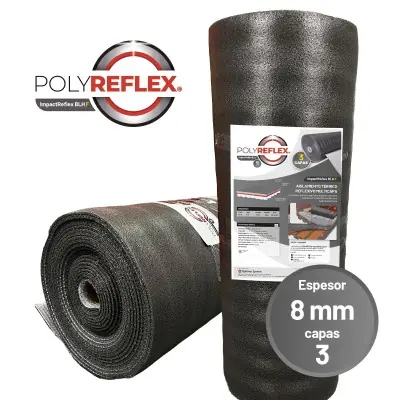 AISLAMIENTO REFLEXIVO POLYNUM BLH-F 8mm MED. 1.20x30 MTS ROLLO