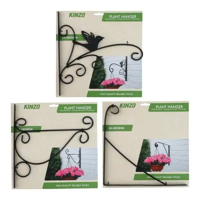 Colgador de plantas negro, modelos variados, 28 x 28 cm