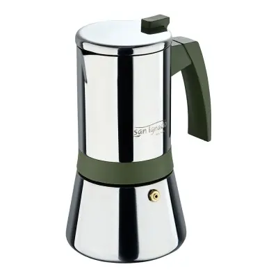 Cafetera de acero inoxidable, experto, 6 tazas, ø10,5 x 19 cm