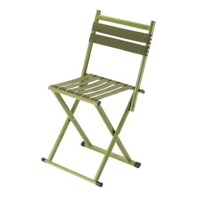 Silla plegable travel verde, 30 x 30 x 70 cm