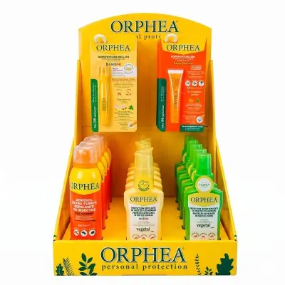 Expositor sobremesa repelentes mosquitos 30 uds