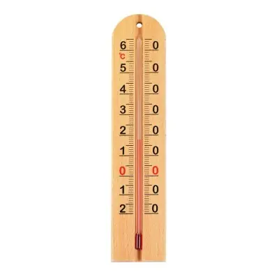 Termómetro madera sin mercurio, 22 cm