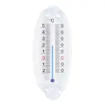 Termómetro de ventana, transparente con ventosa, 15 cm