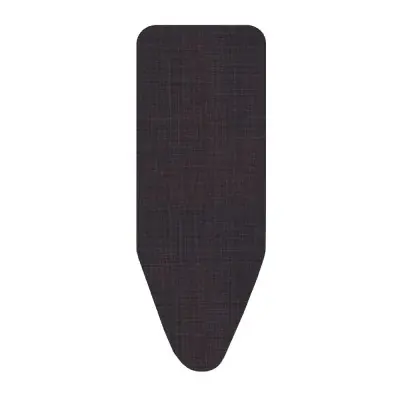 Funda cotton plus nature, lino negro, para tablas de planchar de 125 x 40 cm