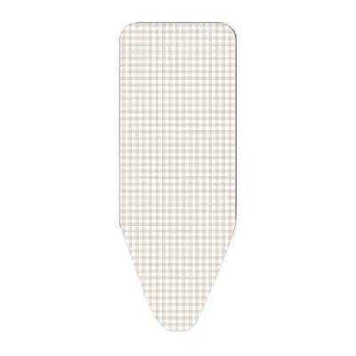 Funda cotton plus nature, cuadros vichy, para tablas de planchar de 125 x 40 cm