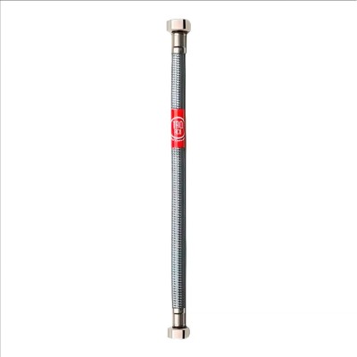 Latiguillo flexible inoxidable m-h 3/8 pulg, 50 cm