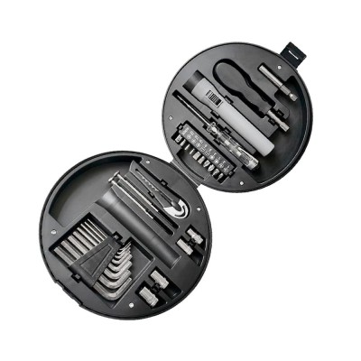 Caja de herramientas para automóvil hh29, 29 piezas, forma de rueda