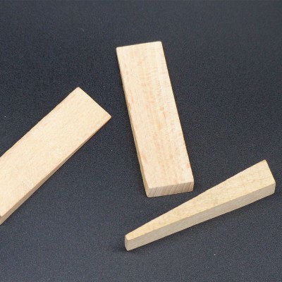Cuña de madera color sapelly 70 x 20 mm, 4 uds